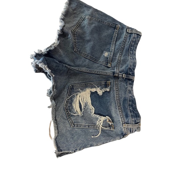 Abercrombie & Fitch Annie High rise denim short size 30 - Picture 2 of 6